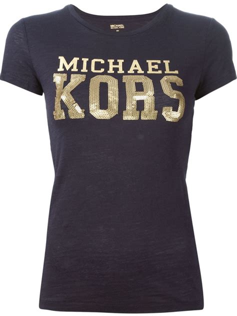 michael kors blue shirt|michael kors shirts women's.